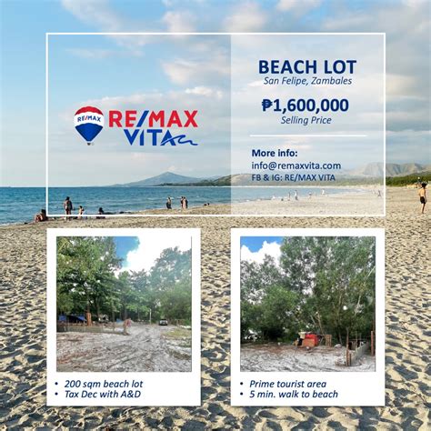 Beach lot For Sale in San Felipe, Zambales .
